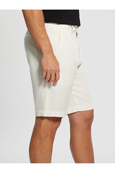 Guess Normal Beyaz Erkek Şort M4GD25WDX72F0I1_BOWIE DRAW CORD SHO