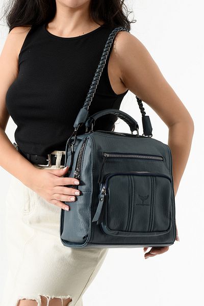 archangel Women's Backpack and Shoulder Bag Blue