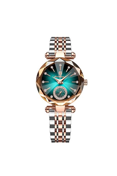 Choice ساعة يد نسائية فاخرة أنيقة من الفولاذ المقاوم للصدأ مقاومة للماء 719 ذ...