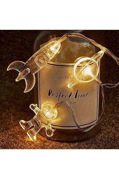 Choice 2M warm white Astronaut Outer Space Themed LED Lights string 2M Party Supplies Kids Birthday Parties