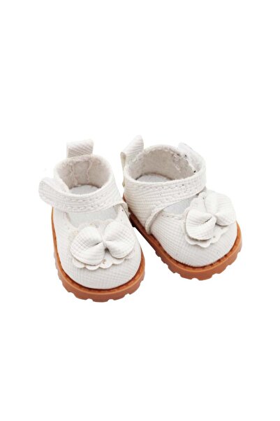 Choice أحذية جلدية بيضاء مقاس 15-17 سم لدمى لابوبو وإكسسوارات أحذية الدمى ورب...