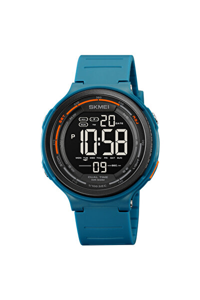 Skmei ساعات رياضية للرجال بحركة رقمية يابانية مع ضوء LED وعد تنازلي ونمط تموي...