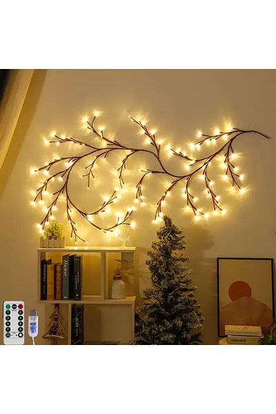 Choice USB 96LED 72/96 LEDS USB Willow Vine Branch Lights 8 Modes Warm White Light for Wall Room Kitchen Co