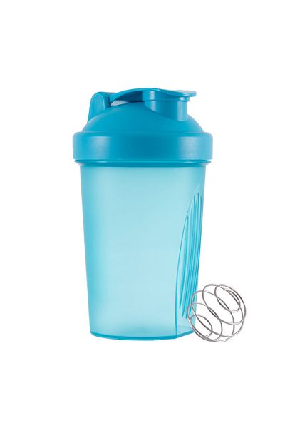 Choice blue 400ML Blender Shaker Bottle with Scale Protein Shakes Leakproof for Powder Workout Gym Sport Mi