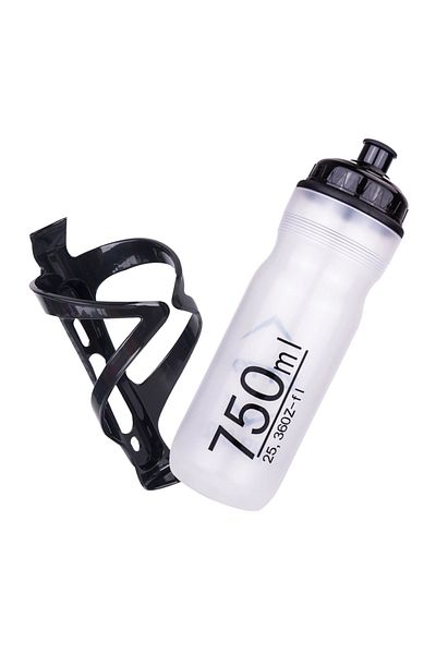 ZTTO Cage and bottle ZTTO 750ml High-Quality Cycling Water Bottle PP Material Wide-mouth Opening Squeezab