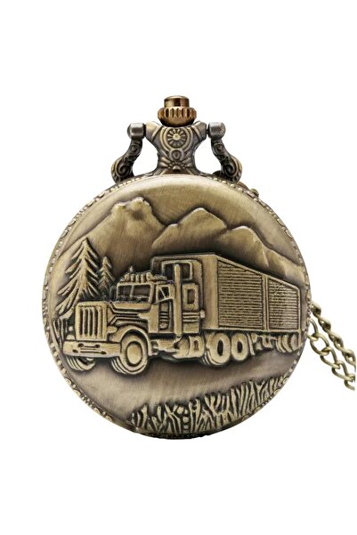 Choice ساعة جيب كوارتز بتصميم سيارة كلاسيكية برونزية عتيقة من البرونز مجموعة ...