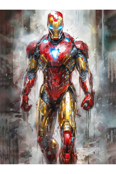 Choice لوحة ألماس كاملة دائرية 30×40 سم XCC-342 من ديزني DIY مارفل الرجل الحد...