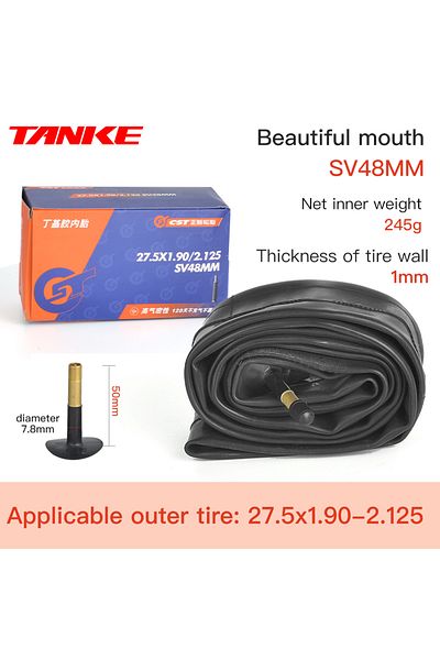 Choice 27.5x1.90-2.125 TANKE Bike Inner Tube 26 27.5 29 Inches MTB Bicycle Tire SV48mm Schrader valve Super