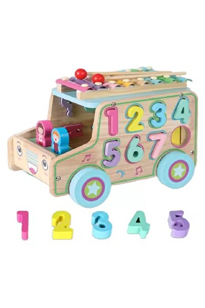 rexa صندوق سحب خشبي متعدد الوظائف، أحجية مطابقة الأشكال التعليمية للرياضيات