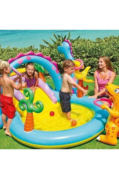 Intex PVC Inflatable Smart Design Dinoland Play Center 280 Liter