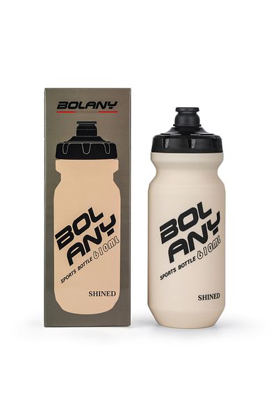 Choice Off White BOLANY 610ML Sports Bottle Rubber Paint Plastic Bicycle Water Bottle Portable Squeeze Drin