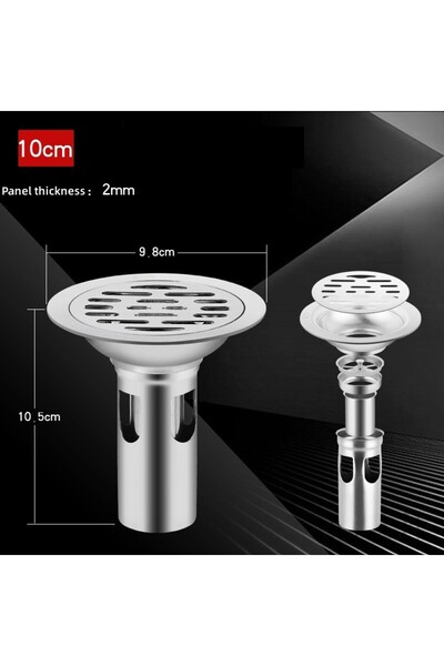 Choice 10cm single Stainless steel Floor Drains Shower Anti-odor Drainer Bath...