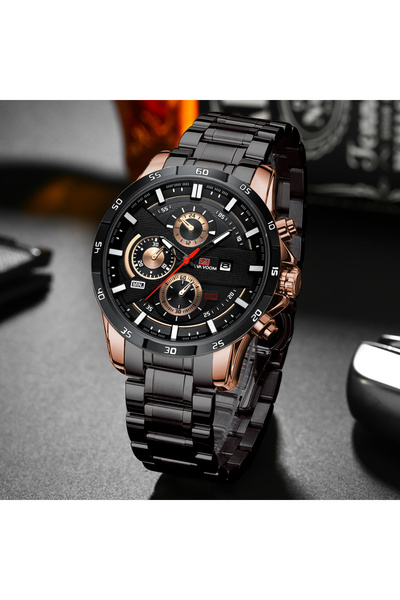 Choice ساعة رجالية رياضية 216G-FH كبيرة الحجم من الجلد بتصميم سباقات كاجوال أ...