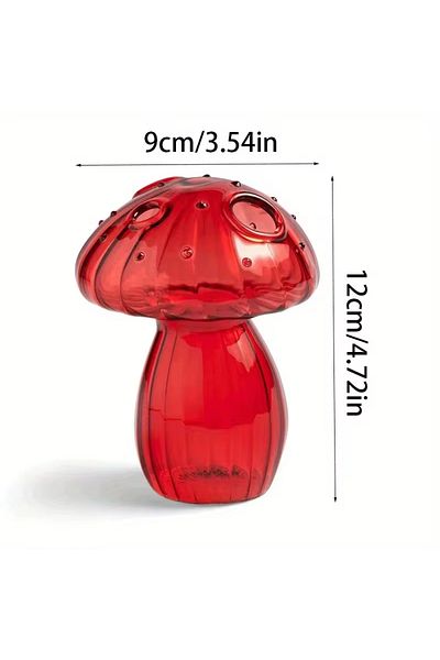 Choice Style B Colourful Mushroom Vase Creative Hydroponic Transparent Glass Aromatherapy Vase Living Room