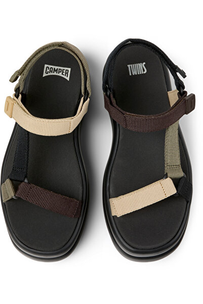 CAMPER Women's Multicolor Hook And Loop Sandals With Soft Sole, Perfect For Everyday Twins