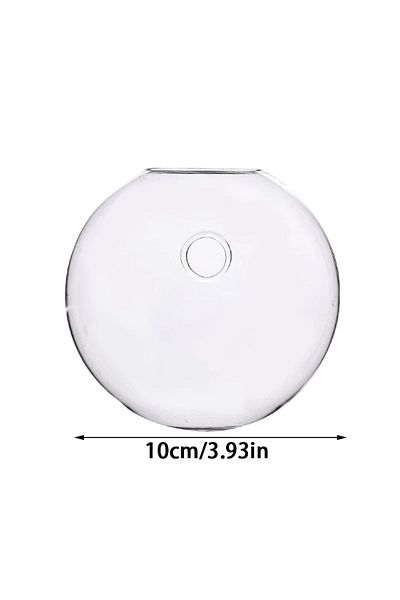 Choice 10cm Hydroponic Glass Vase Wall Hanging Terrarium Transparent Flower Vase Fish Tank Aquarium Contain