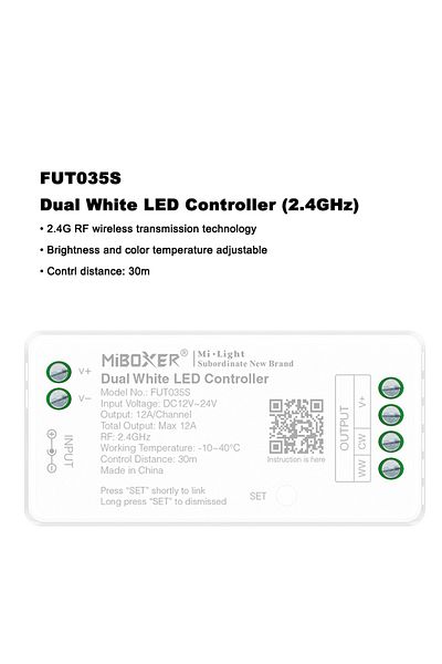 Choice FUT035S Dual white Miboxer FUT035S FUT036S FUT037S FUT038S FUT039S 2.4GHz LED Controller Dimmer For