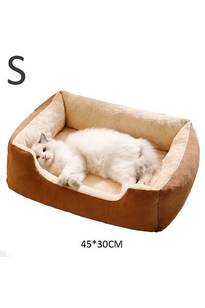 Choice Light Brown-S Bed for Cats Pet Products Cushions Kitten Goods Accessories Dog All Houses Supplies Th