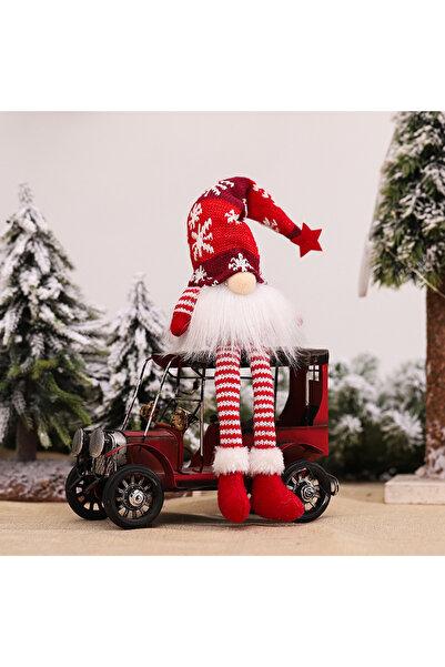 Choice دمية قزم عيد الميلاد الحمراء بدون وجه، إضاءة ليلية، زينة عيد ميلاد سعي...