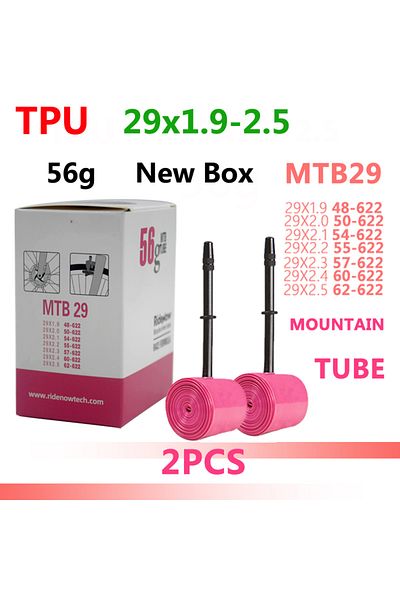 Choice Presta Valve 45mm 56g 29x1.9-2.5 2PC RideNow TPU Tube MTB 29 " Bike Inner Tire 29x1.9 1.95 2.0 2.1 2