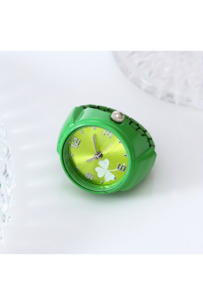 Choice ساعة خاتم البرسيم الملون باللون الأخضر، اتجاه الموضة، ساعة إصبع بسيطة ...