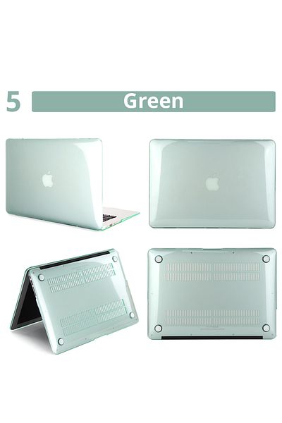 Choice حافظة كمبيوتر محمول كريستالية خضراء طراز Air A2337 A2179 موديل 2020 لأجهزة Apple Macbook مقاس 13 بوصة و13.6 بوصة لمعالج M1 Chip Pro 13 A23