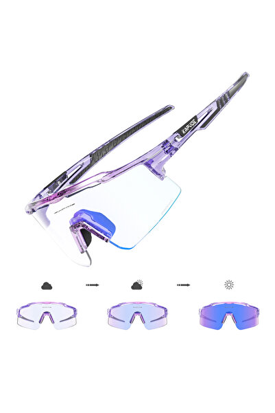 KAPVOE نظارات شمسية فوتوكروميك-عدسة واحدة KE-X75-PC-BL-09 فوتوكروميك UV400 نظ...