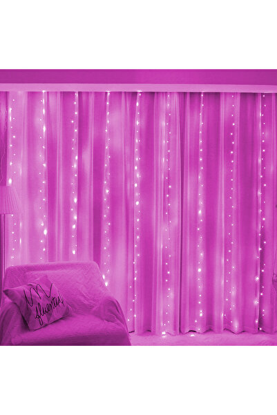 Choice ستارة LED USB وردية 3 × 1 متر، 3/6 متر، 8 أوضاع للتحكم عن بعد، سلسلة أ...