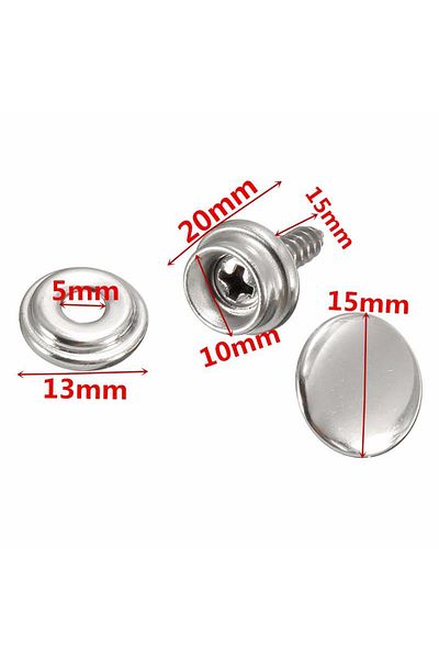 Choice 30pcs Snap Fastener Canvas Cap Screw Kit Stainless For Tent Boat Marine Leather Jackets Handbags ...