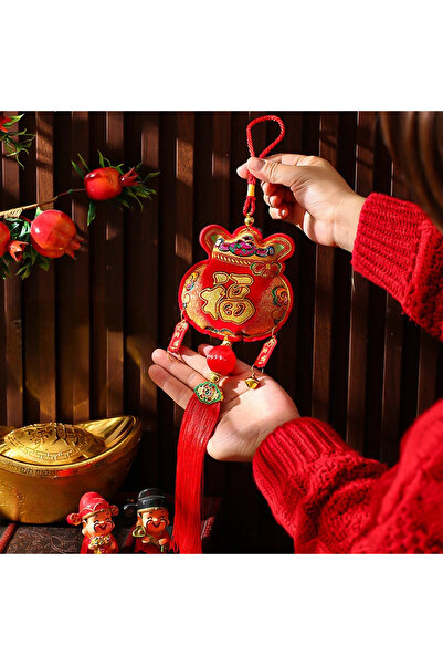 Choice 02 عناصر زينة رأس السنة الصينية التقليدية، خيوط معلقة للعام الصيني الج...