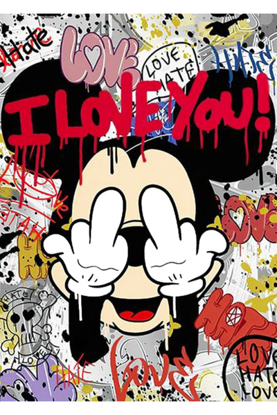 Choice لوحة ألماس ديزني خماسية الأبعاد XK-025، دائرية بالكامل، 30×40 سم، ميكي...