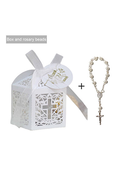 Choice 50 قطعة صليب فضي 50/20 قطعة صندوق حلوى الصليب هدية عيد الفصح صندوق تغل...