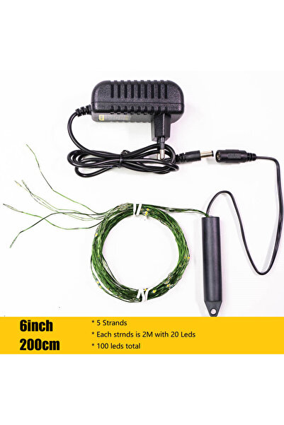 Choice أضواء فرعية سلكية خضراء لعيد الميلاد، قابس الاتحاد الأوروبي أبيض دافئ،...