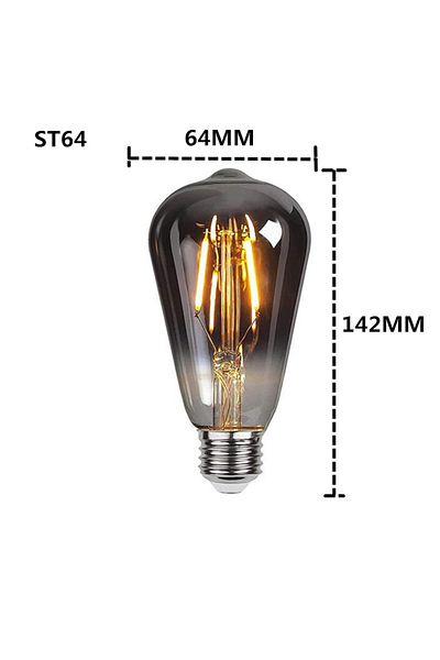 Choice 4W Dimmable Yes ST64 220V Z LED E27 ST64 G80 G95 G125 4W Dimmable220V Smoky Gray Warm GSpiral Fi