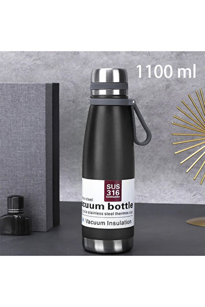 Choice 1100ml black Stainless Steel Thermos Bottle Vacuum Large Capacity Flas...