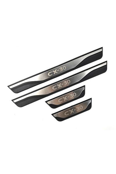 Choice 4Pcs/Lot ABS Stainless Steel For 2019-2023 MAZDA CX-30 CX30 CX 30 DM Door Sill Pedal Welcome Scuf...
