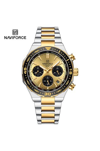 Naviforce SGG NAVIFORCE Fashion Watch For Men High Quality Luxury Stainless Steel Waterproof Classic Quartz Wr