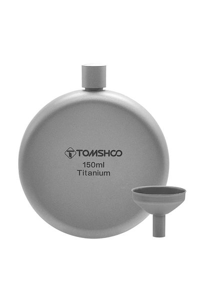 Choice 150ml flask w funnel Tomshoo 150ml/180ml Titanium Flask with Funnel Alcohol Whisky Wine Flask for Ou