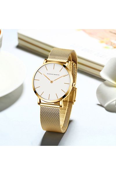 Choice Yes CB36-WJJ 2023 New Women Bracelet Watch 1 Set Japan Quartz Movement Simple Rose Gold Stainless St