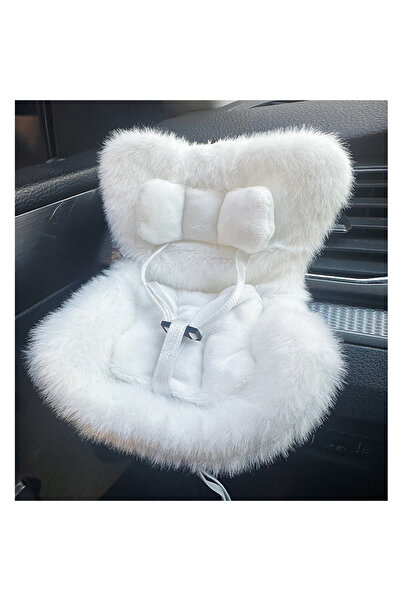 Choice مقعد أمان لدمية سيارة بيضاء لكرسي كرتوني مقاس 17 سم، منفذ ديكور لمقعد ...