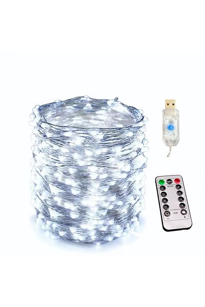 Choice 8 Modes 2M 20LEDs White USB Led String Light 5M/10M/20M/30M 8Mode Remote Control Lights Fairy garlan