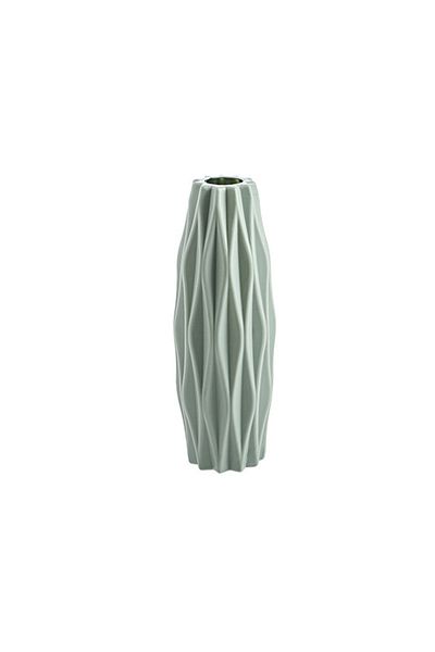 Choice 4 Plastic Vase Home for Decoration White Imitation Ceramic Flower Pot Plants Basket Nordic Wedding .