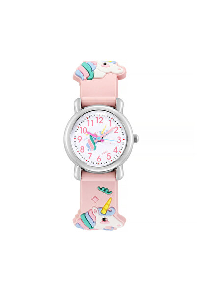 Choice Pink Cute Unicorn Pattern Children's Cartoon Watch Silicone Children's...