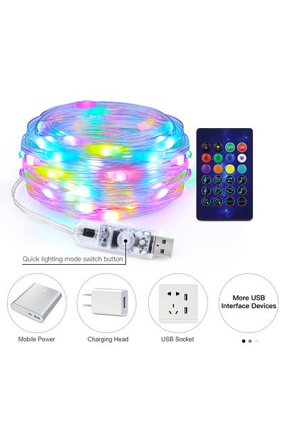 Choice 20M RGBIC LED Fairy String Light Outdoor Garden Christmas Lights WS2812B Bluetooth Garland Curtain H