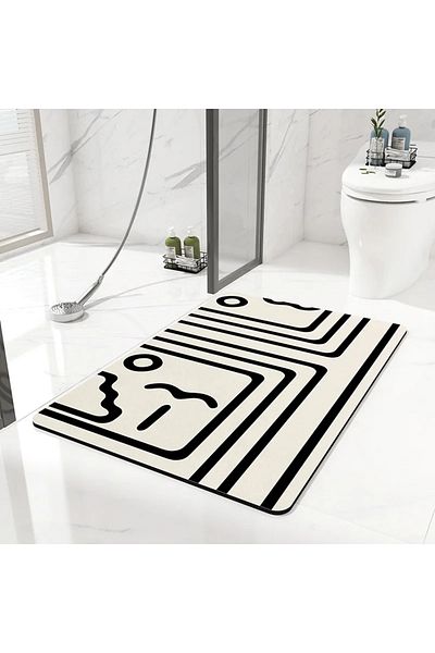 Choice 40X60cm 15.7X23.6in 21 Bathroom Anti-slip Mat Diatom Mud Absorbent Pad Nordic Style Toilet Floor Mat
