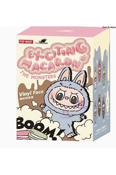 Choice Random 1PCS Genuine Labubu The Monsters Exciting Macaron Series Blind Box Anime Figure Collection Ro