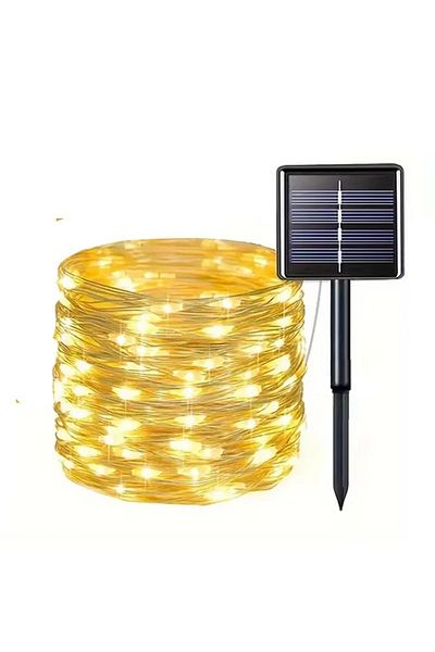 Choice 6M 50LED 1pack warm Led Solar Fairy String Lights 8 Modes Christmas Led Light Outdoor Garden Patio W