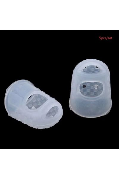 Choice 5pcs a set white 5 PCS/Set Thickened Universal Finger Silicone Guitar String Finger Cover Finger Pro