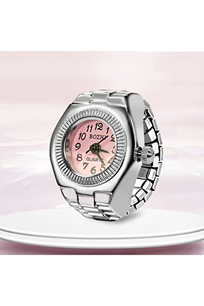 Choice ساعة خاتم وردية جديدة رائجة البيع مصنوعة من سبيكة إبداعية بقرص دائري ل...