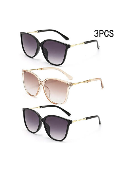 Choice Black2Brown1 Vintage Cat Eye Sunglasses Woman Brand Designer Retro Mir...